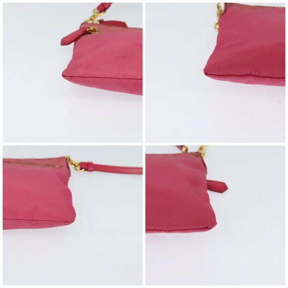 PRADA Shoulder Bag Nylon Pink Gold Auth 131736 - Picture 16 of 16